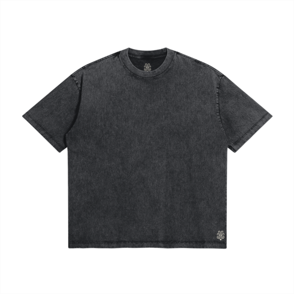 Oversized Heavyweight Cotton  Snow Wash T-Shirt