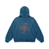Kashmir Blue Oversized Hoodie